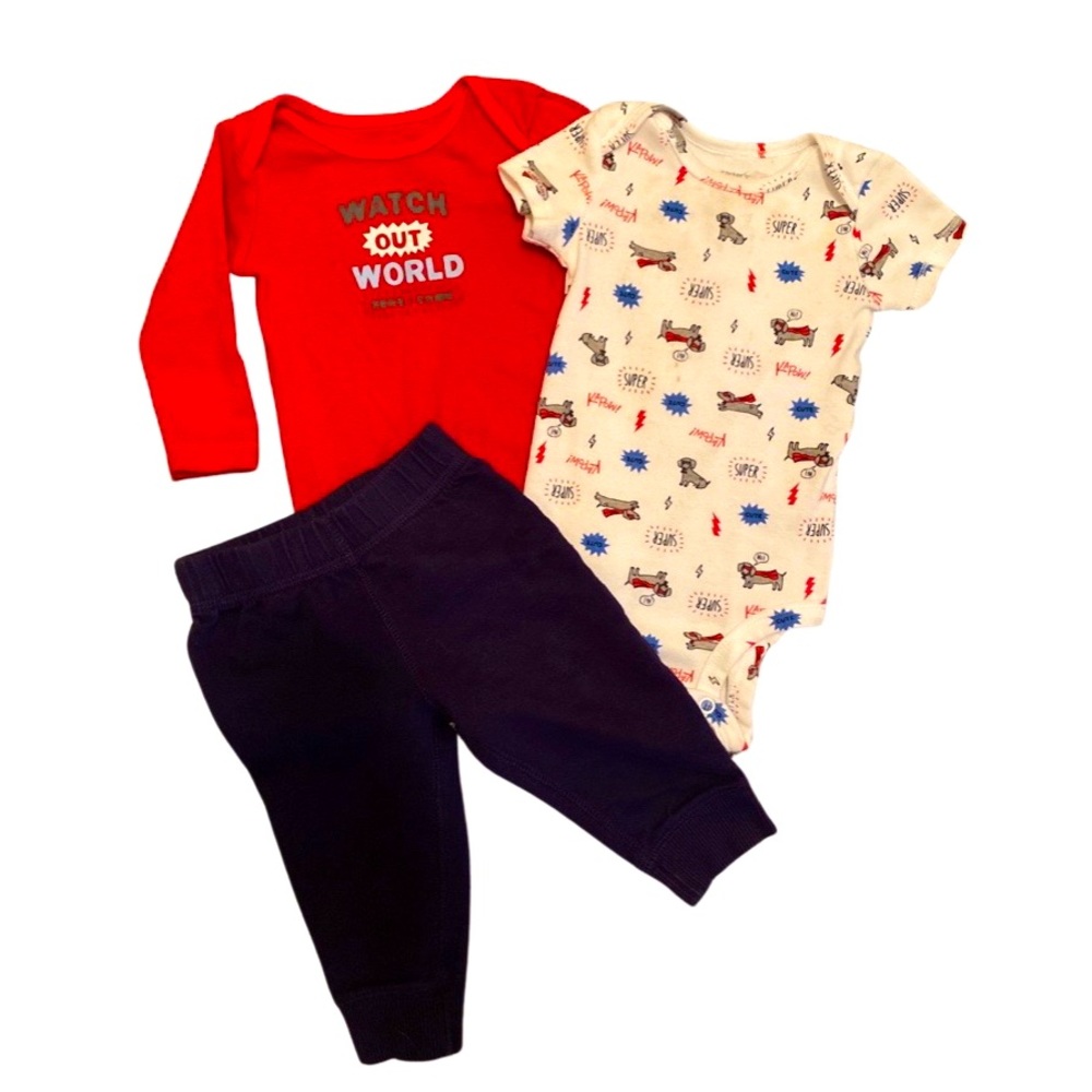 Carter’s Watch Out World 3 Piece Set 6M